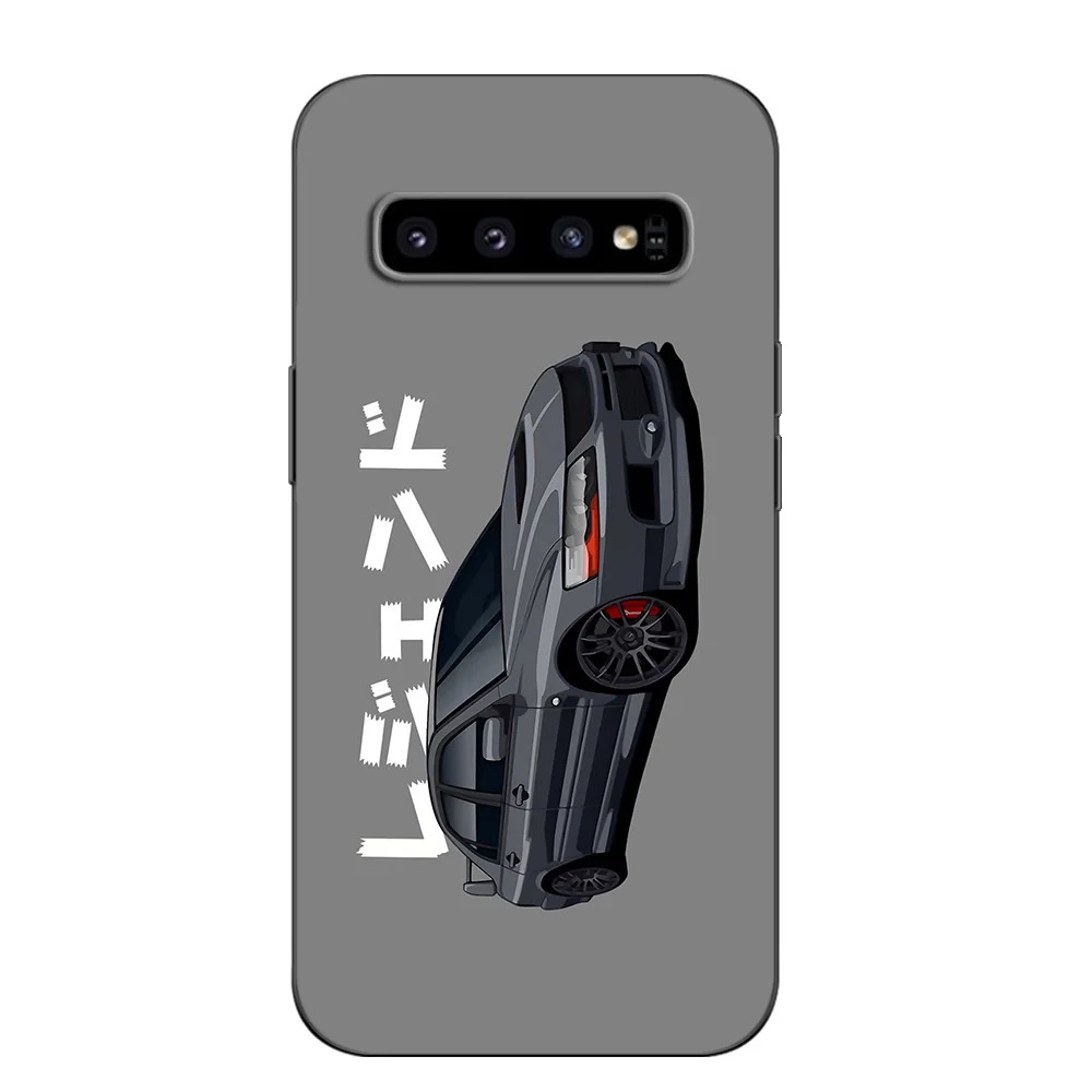 For Samsung Galaxy S10 Case For Samsung S10 Plus S10e Cover S10+ S10Plus S10 E SM-G973F black tpu case super cars cartoon