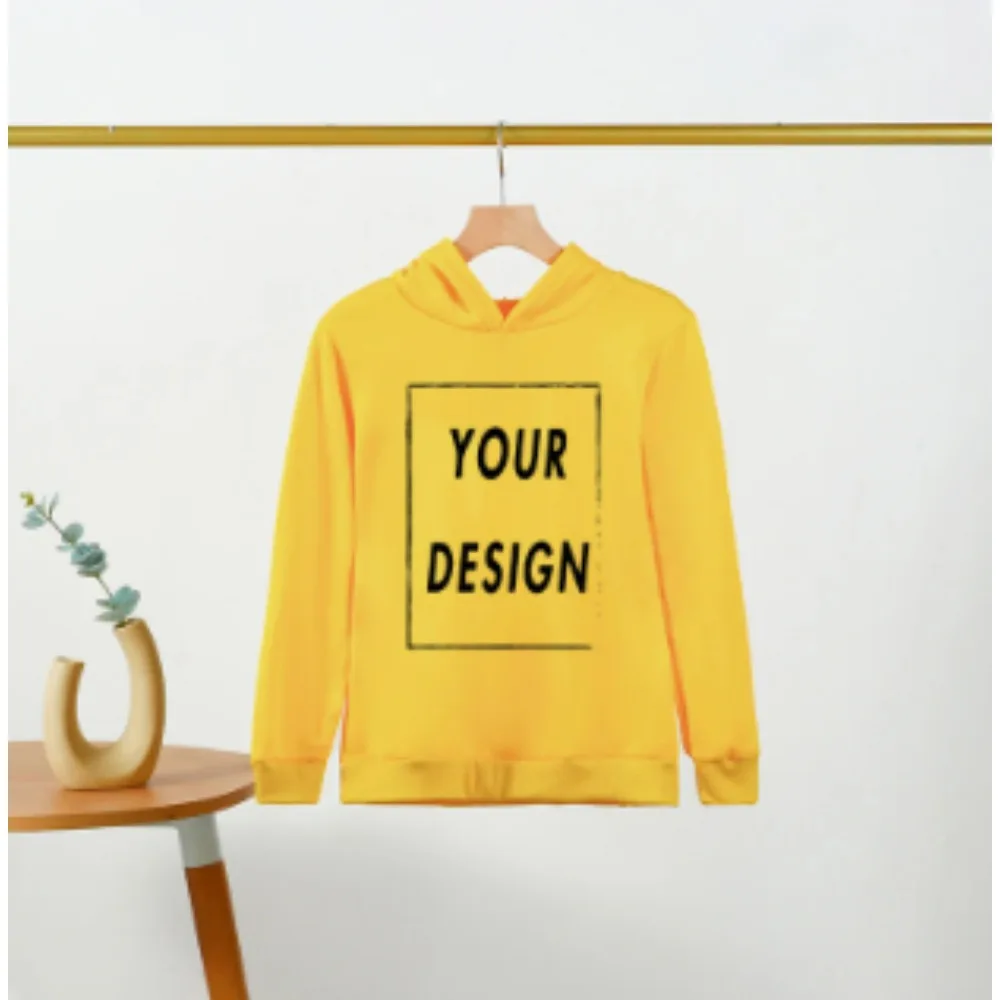 Sudadera con Capucha Personalizada de Moda Infantil para Niños y Niñas, Tops de Sudadera Casual de Primavera y Otoño para Niños Pequeños de 3 a 14 Años, Rojo y