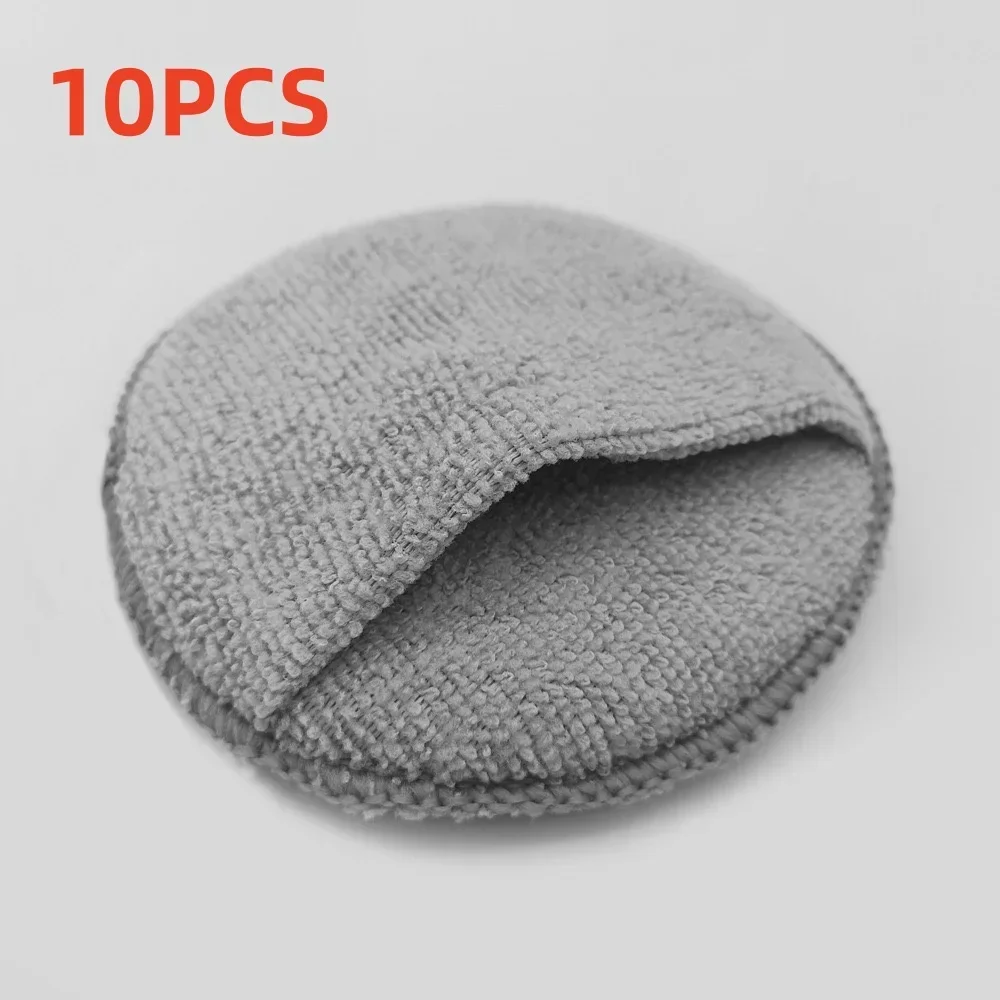 10/1Pcs Weiche Mikrofaser Auto Wachs Applikator Handschuhe Polieren Schwamm Wachs Schaum Auto Wachs Applikator Pad Auto Detaillierung reinigung Werkzeuge
