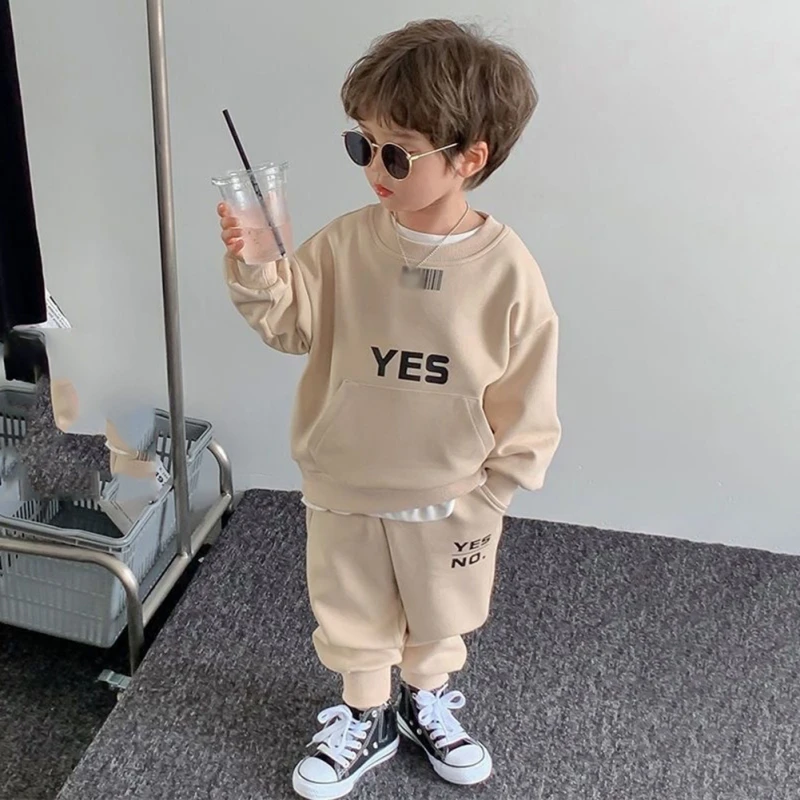 

Kids Clothes Set Boys Girls For Fashion Children Long Sleeve Tops Pants Spring Autumn Teenager Sport Outfits Toddlers Costume