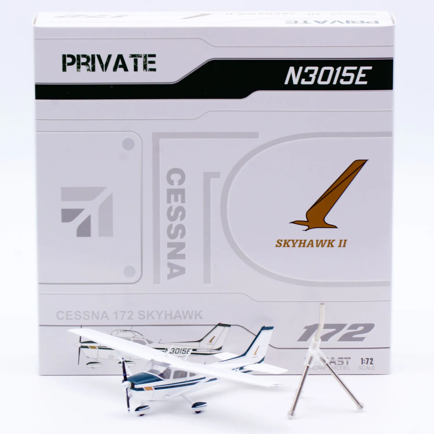XX172001 Alloy Collectible Plane Gift JC Wings 1:72 Private Cessna 172 [Emergency water landing] Diecast Aircraft Model N3015E
