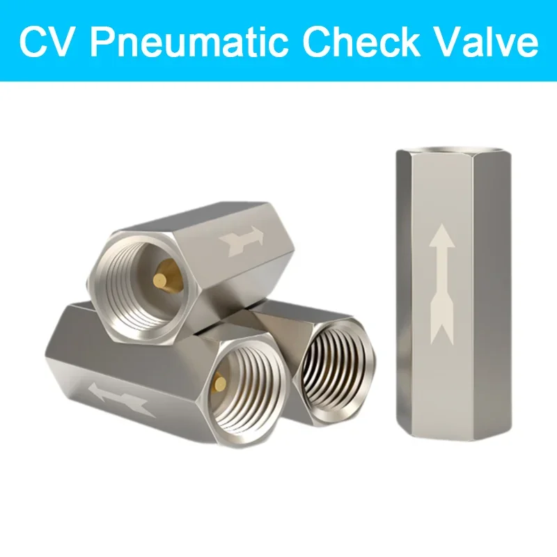 

CV Series Pneumatic Check Valve Straight Check Valve Gas Check Valve CV-01 02 03 04 male and female thread