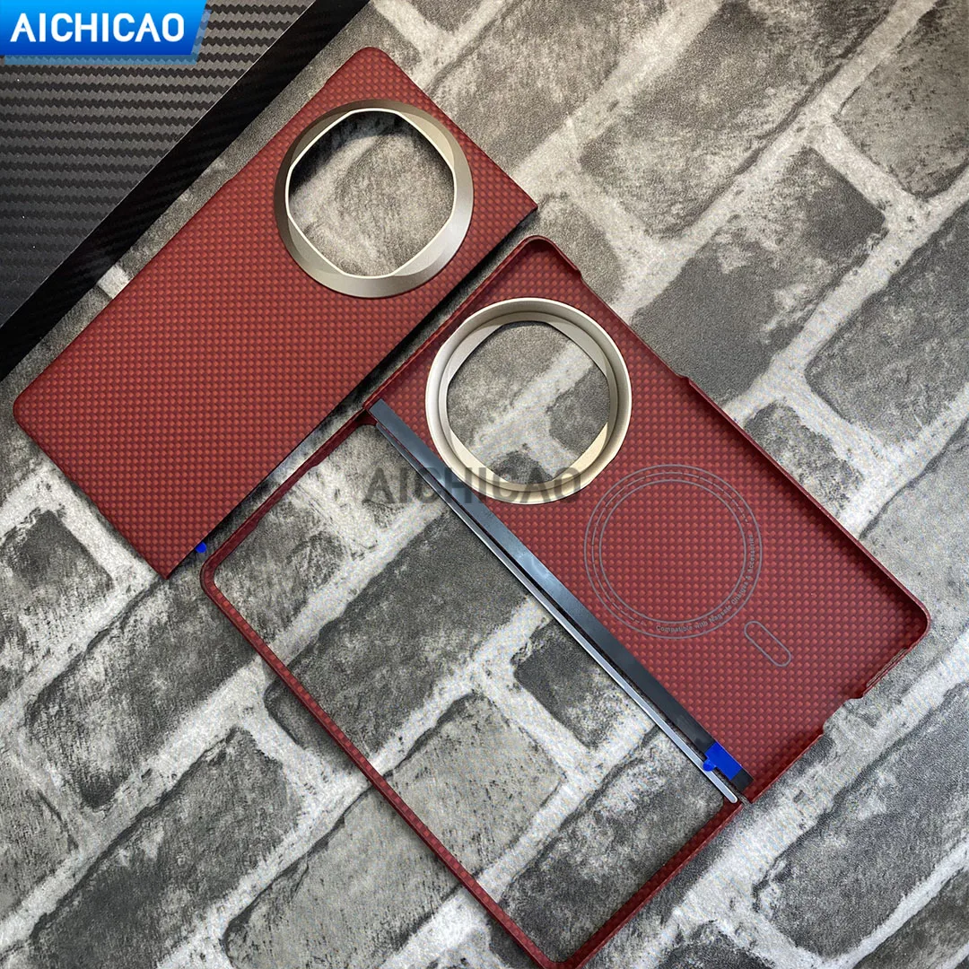 

ACC-настоящий чехол для телефона из углеродного волокна для huawei mate x6, арамидное волокно с magsafe, ультратонкий, легкий, с защитой от падения, деловой чехол