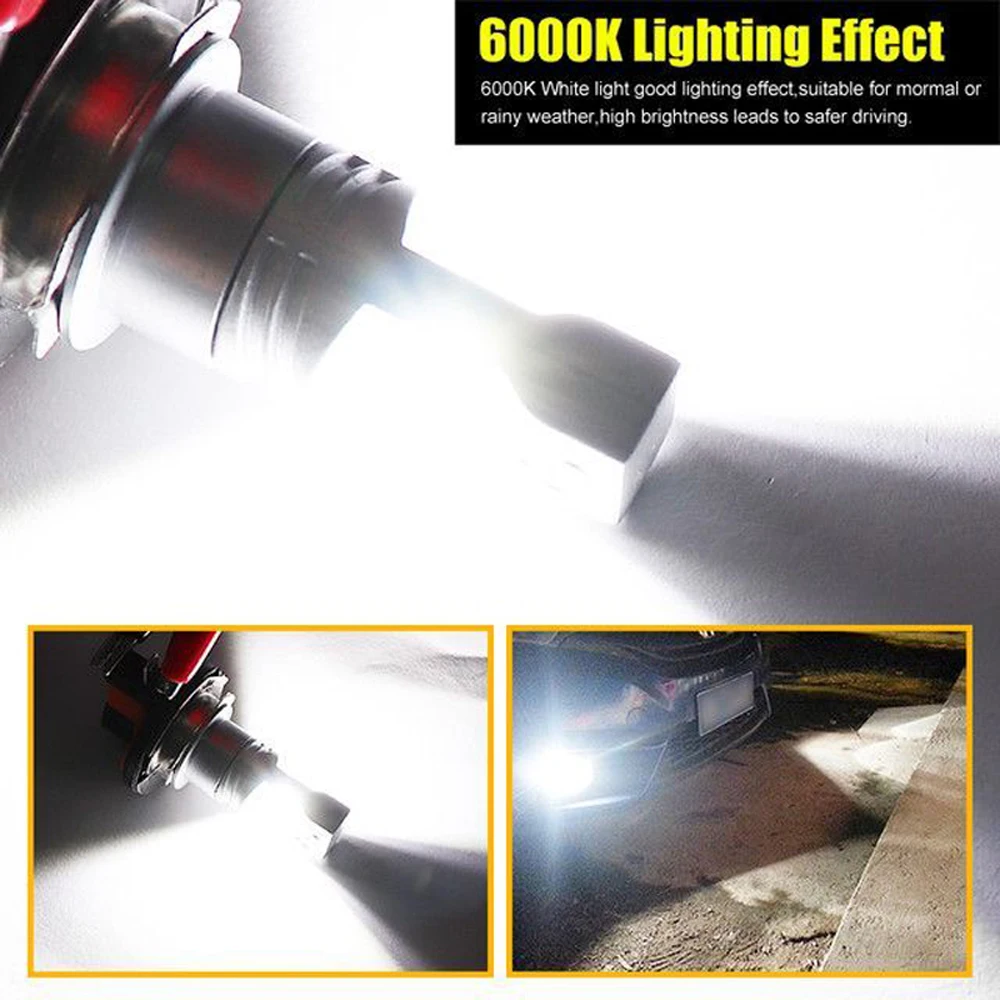 2Pcs H15 LED Headlight Bulbs 20000LM High Beam Day Driving Running Light 3570 CSP for VW Audi BMW Ford Mazda Car Auto Lamps