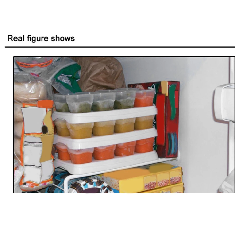 

B49B-Баночки для детского питания, Хранение детского питания, Контейнеры для детского питания, Чашки для ростков Многоразовые штабелируемые чашки для хранения с подносом (9 шт.)