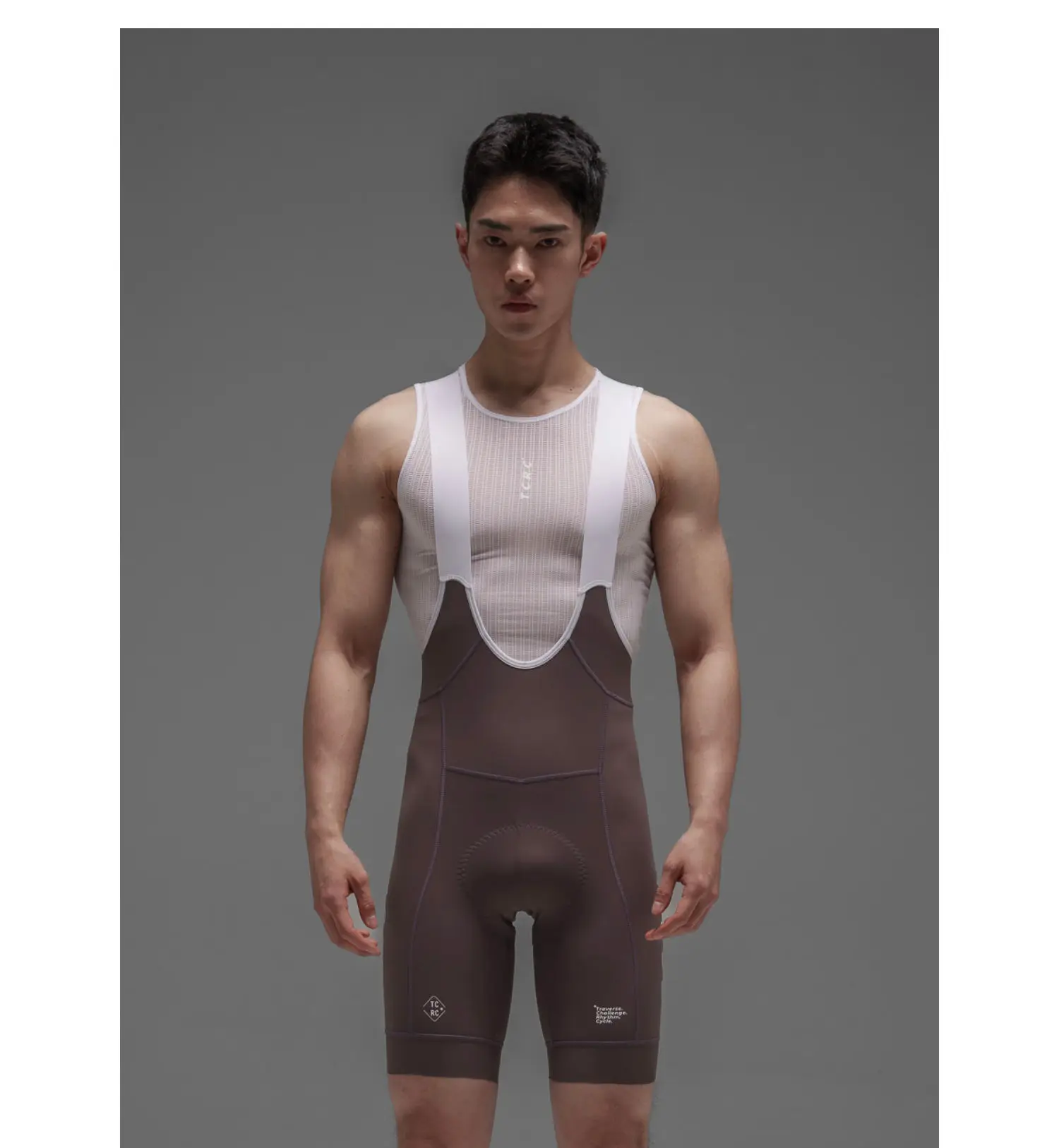 TCRC Italy Elastic Interface Padded Cycling Bibs Men's Bicycle Shorts 7 Hours Riding Short Bibs High Elastic Tight MTB Clothing