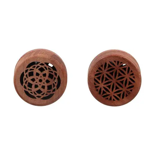 Imagen 1 del producto Difusor de madera para coche, ambientador de coche tallado de palisandro, aromaterapia, fragante, expansión, Clip de Perfume para coche, decoración automática