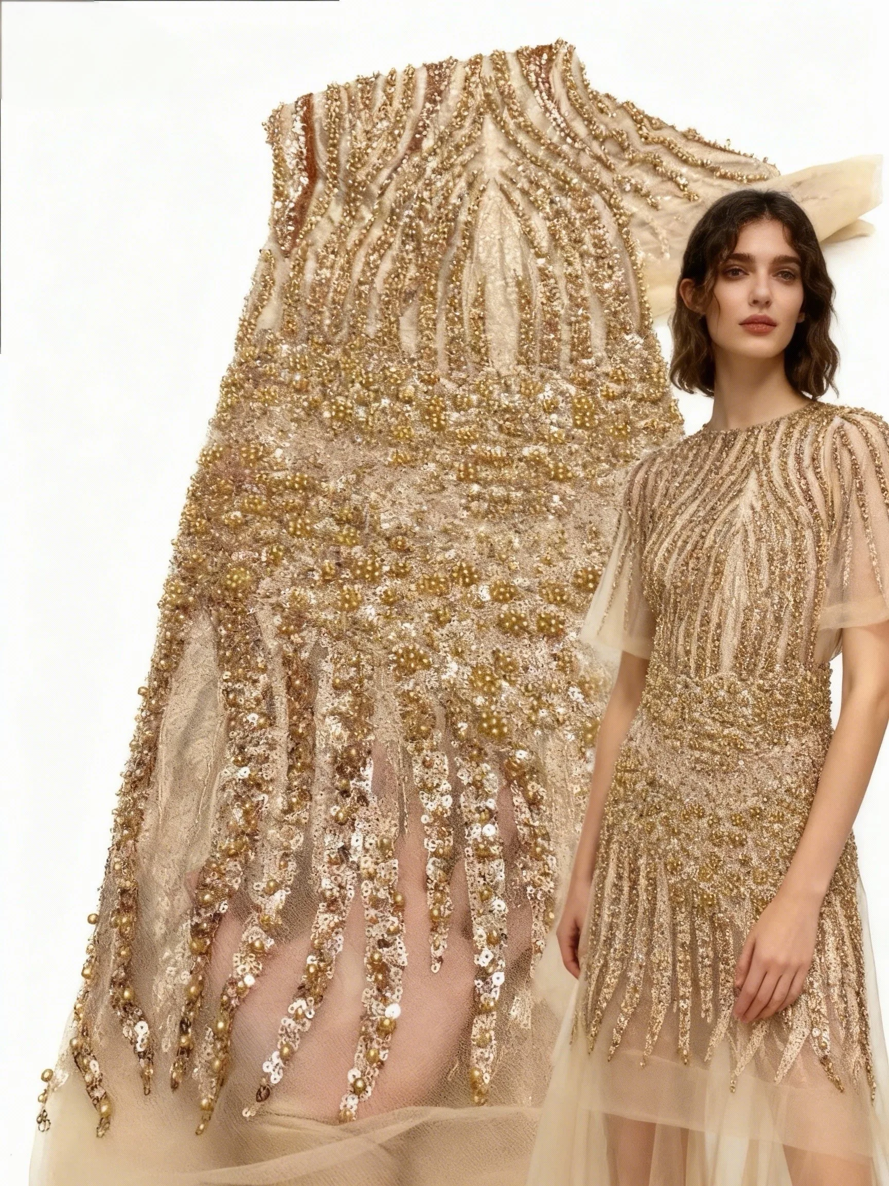 

French Lace Fabrics Tulle Lace Embroidery Fabric 2026 With Sequins Latest Style African Lace 5 Yards For Nigerian Party Dress