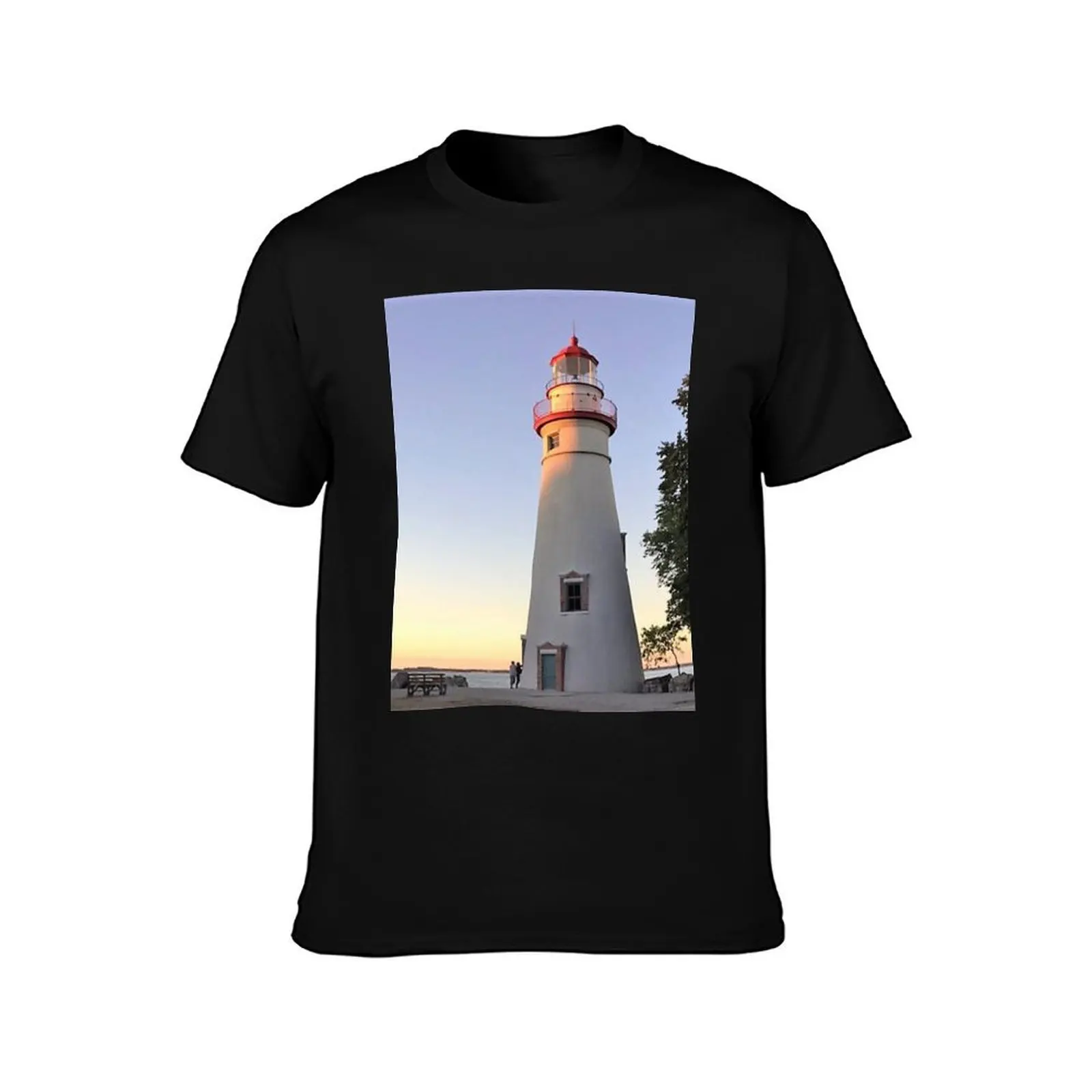 Marblehead Lighthouse (emariephotos001) T-Shirt Gym Wear Breathable Short Sleeve Tee T-Shirt