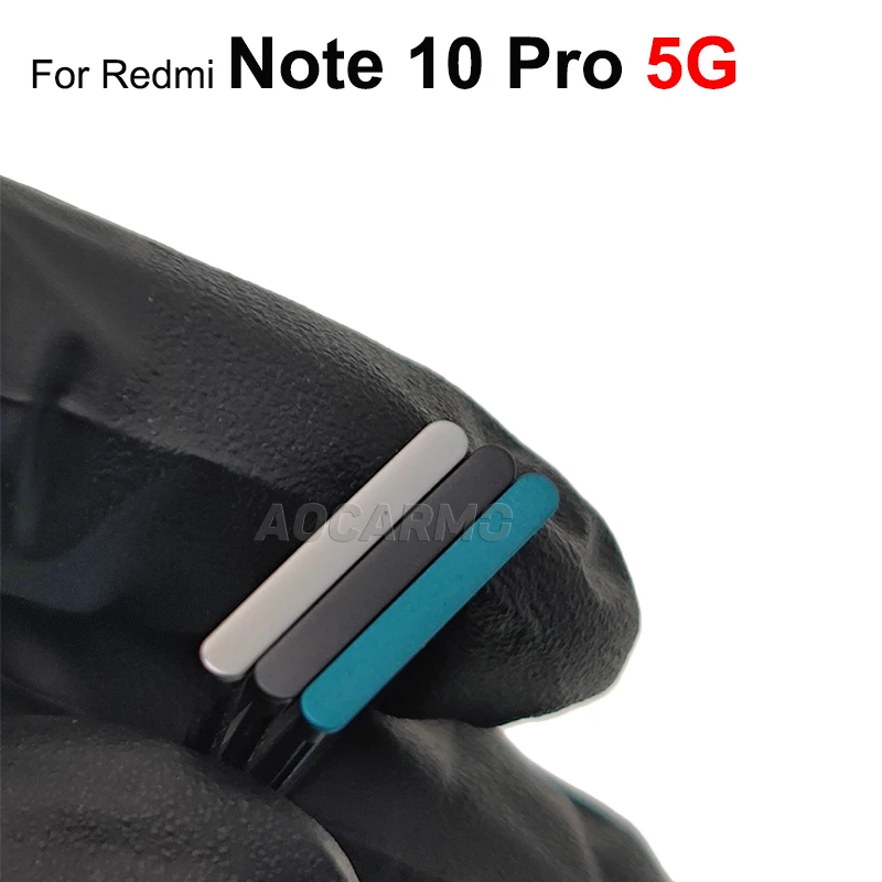 Aocarmo Green Black Silver Sim Card SIM Tray Slot For Xiaomi Redmi Note 10Pro 5G Replacement Parts