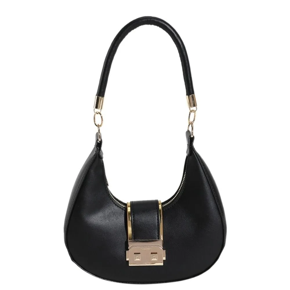 

Crescent Underarm Bag Korean Style Single Shoulder Dumpling Bag Fashion Solid Color Stylish Underarm Women's Bag Spicy Girl