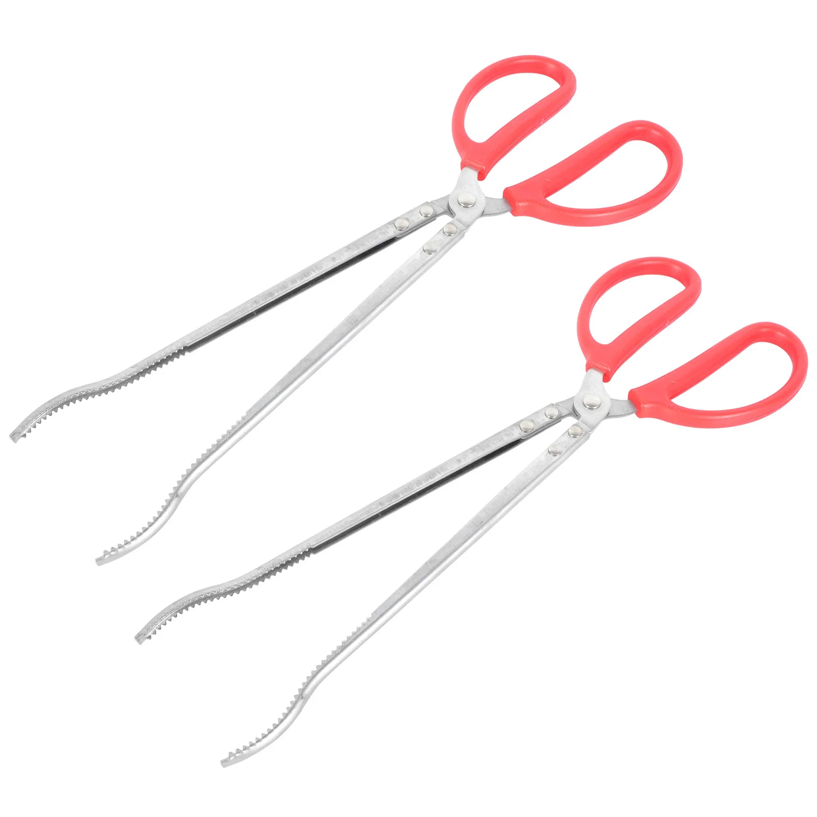 2Pcs Stainless Steel Trash Picking Pliers Simple Design Trash Grabber Tool Convenient Household Garbage Picker