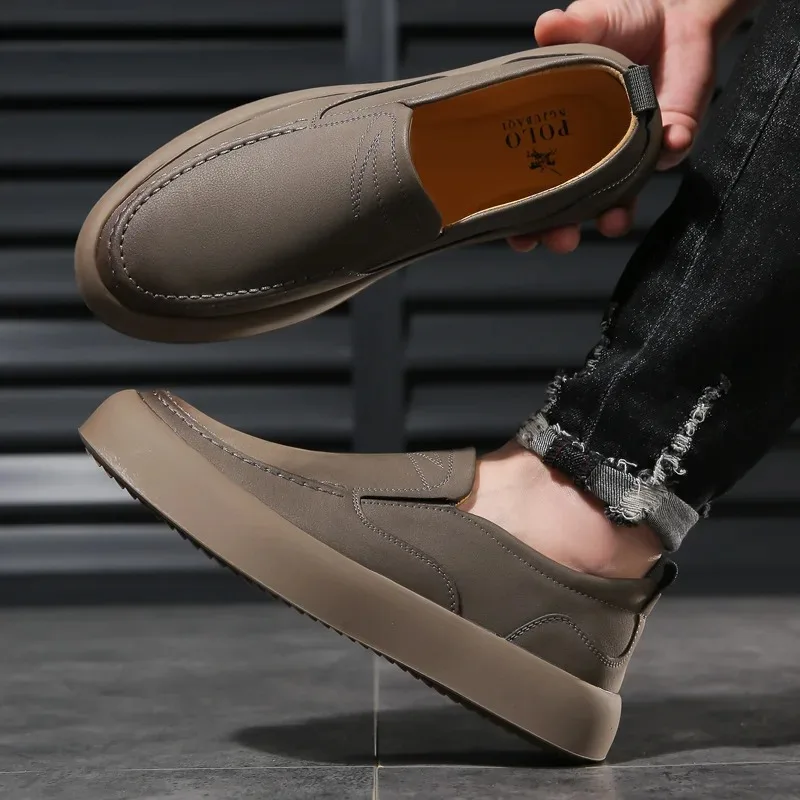 Zapatos de hombre de marca de lujo, zapatos de cuero de diseñador, mocasines para mujer, mocasines de verano transpirables, zapatos para conducir, zapatillas para caminar para hombre