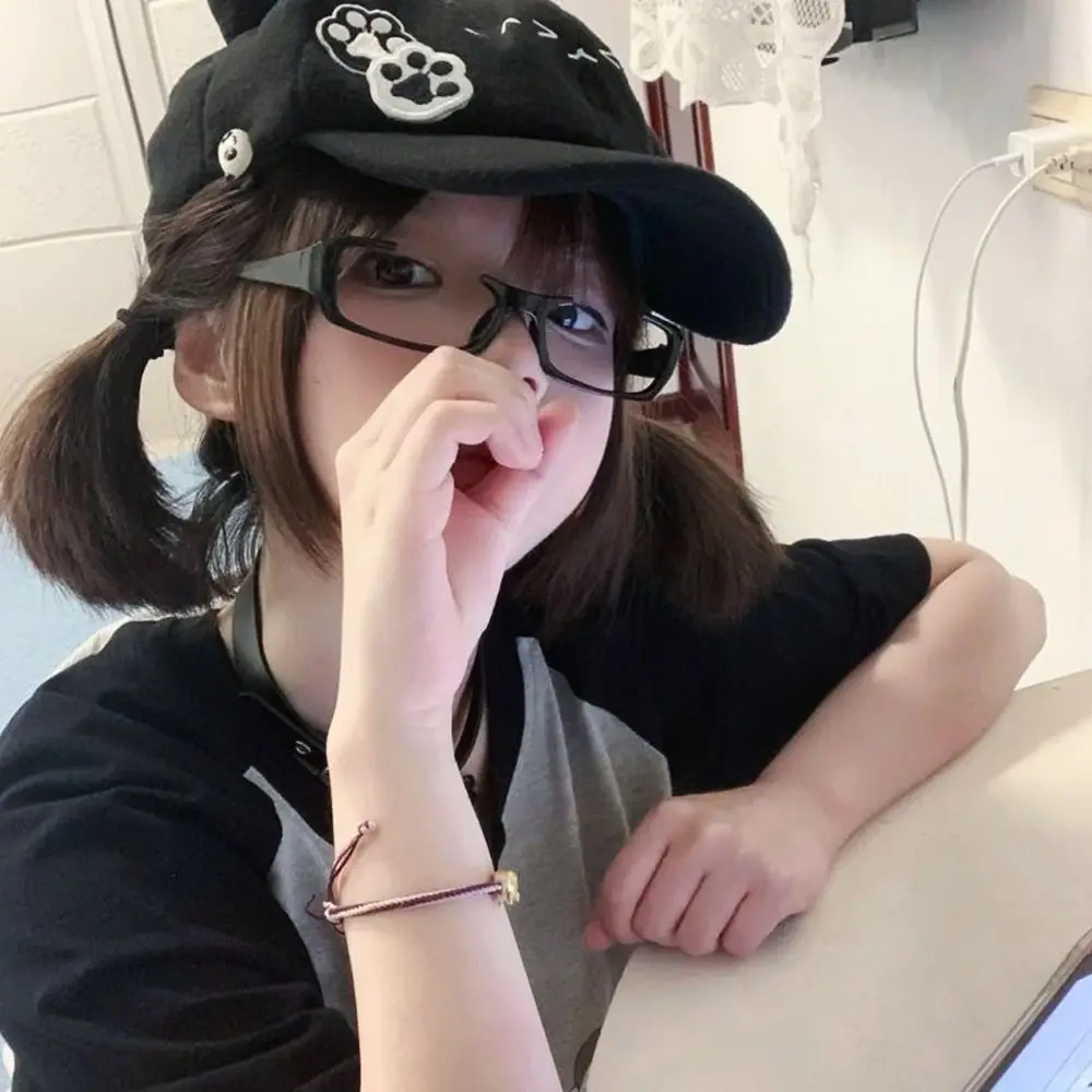 Милые береты с кошачьими ушками, кепки в стиле Лолиты JK, японская бейсболка Y2k, повседневные шапки газетчика для женщин и девочек