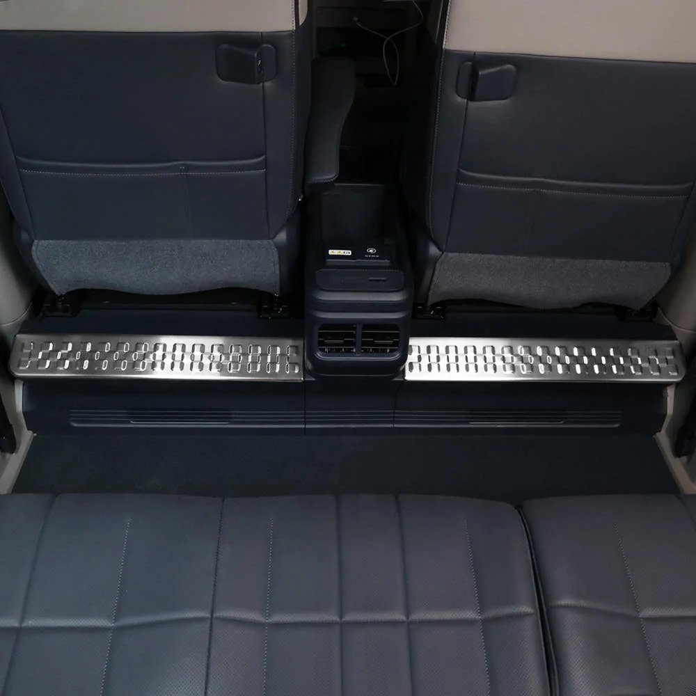 

For Kia PV5-5 Seats Version Stainless Steel Rear Seat Foot Pedal Anti Kick Protection Decorative Guard Cover 2pcs Interior