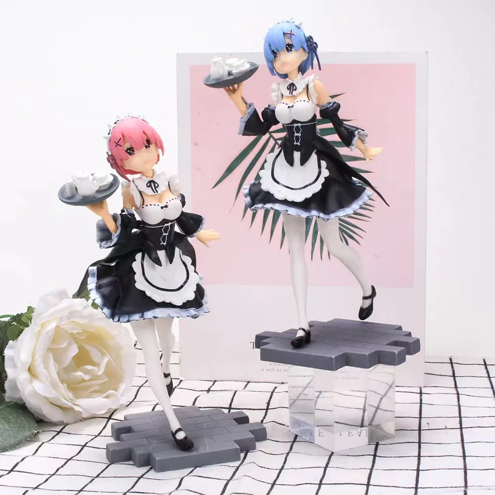 

17cm Re Life In A Different World From Zero Action Figure Anime Girls Ram Rem Model Doll Toy Collectible Figurine Ornament Gifts