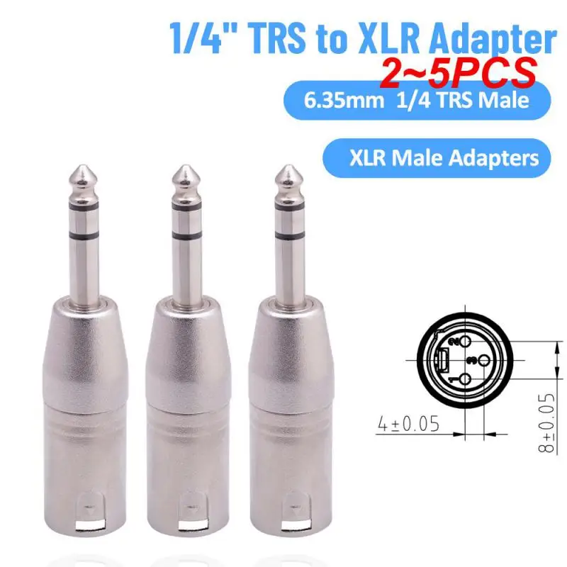 

Адаптер TRS-XLR 1/4 дюйма, сбалансированный четверть дюйма 6,35 мм штекер-XLR штекер адаптеры