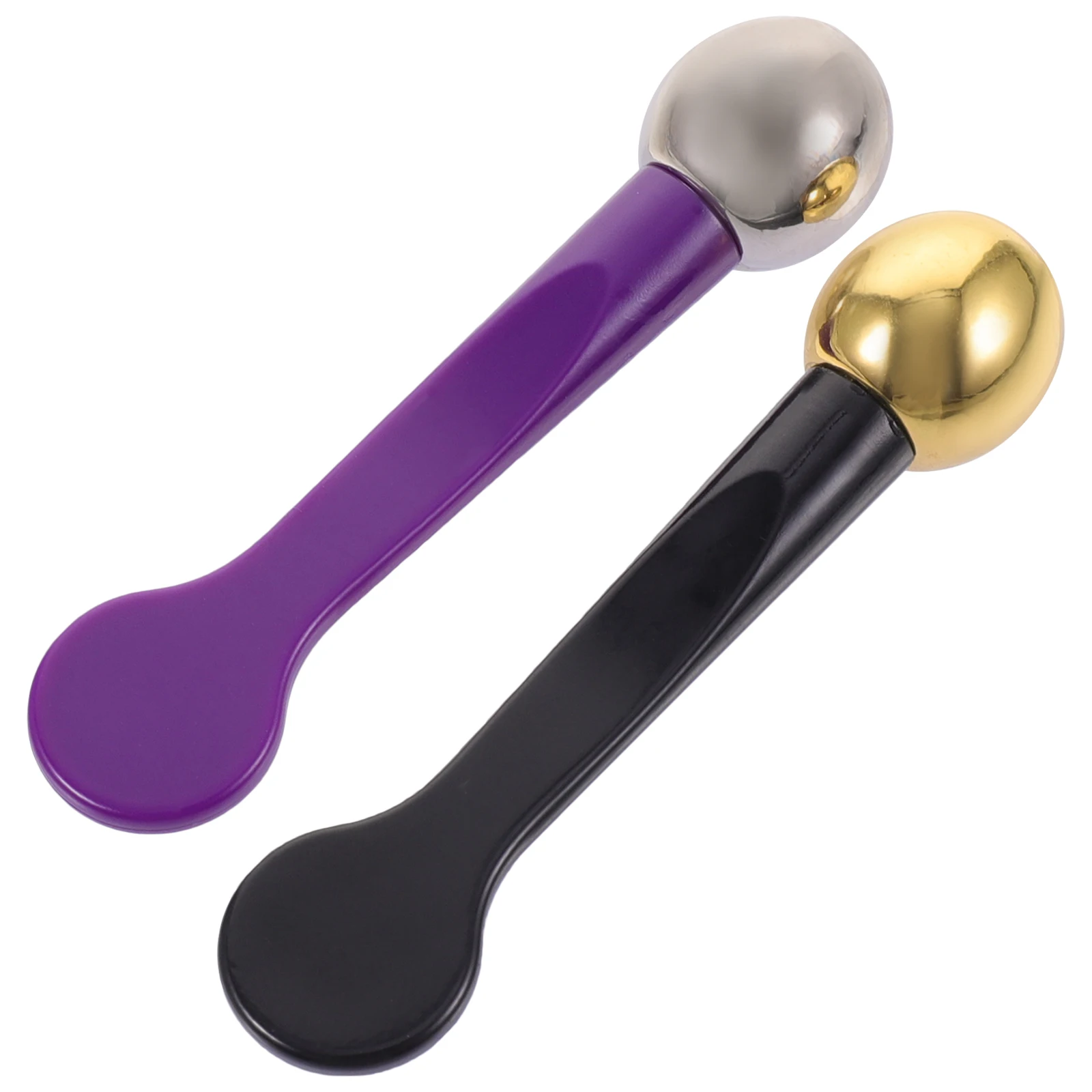 

2pcs Massagers Professional Spoons Zinc Alloy Applicators Portable Cream Spoon Household Massage Tool Reduce Fatigue Convenient
