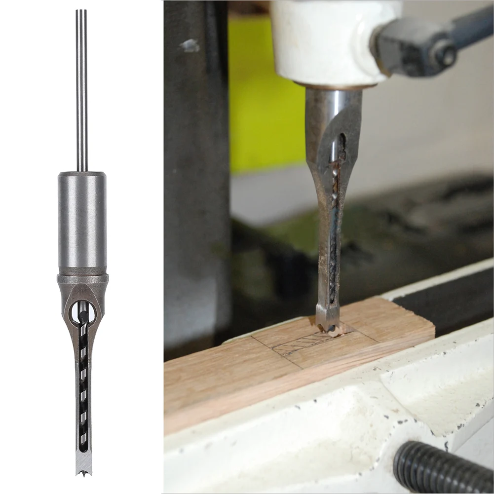 1/4inch Square Hole Drill Bit Tool High Speed Steel Material Toughbuilt Construction Multifunctional Woodworking Drill Bit