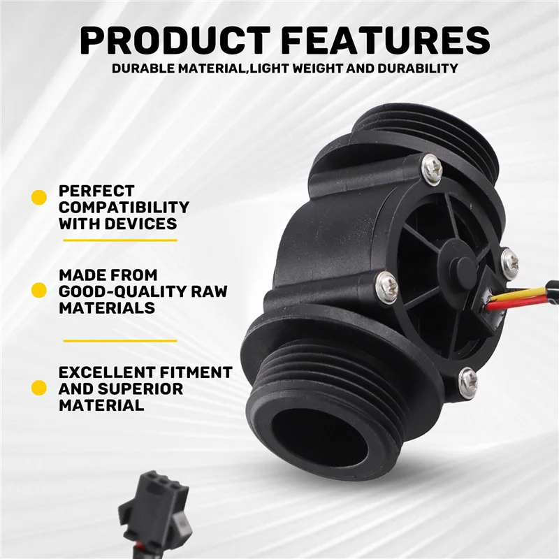 ABKS-3X DN25 FS400A Sensore di flusso d'acqua da 1 pollice Misuratore di portata Hall Contatore 2-60L/Min 1,75Mpa