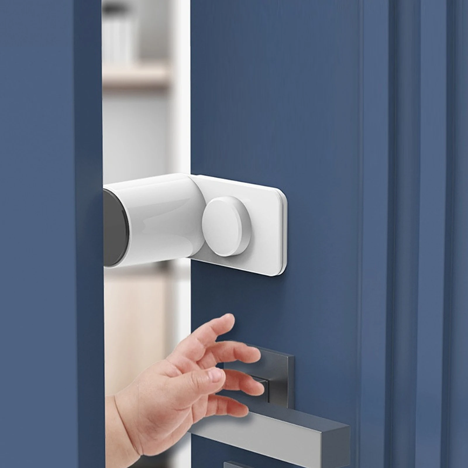 

2pcs ABS Rubber Rotating Finger Guard Adhesive Door Holder for Kids Pets Household Door Accessory