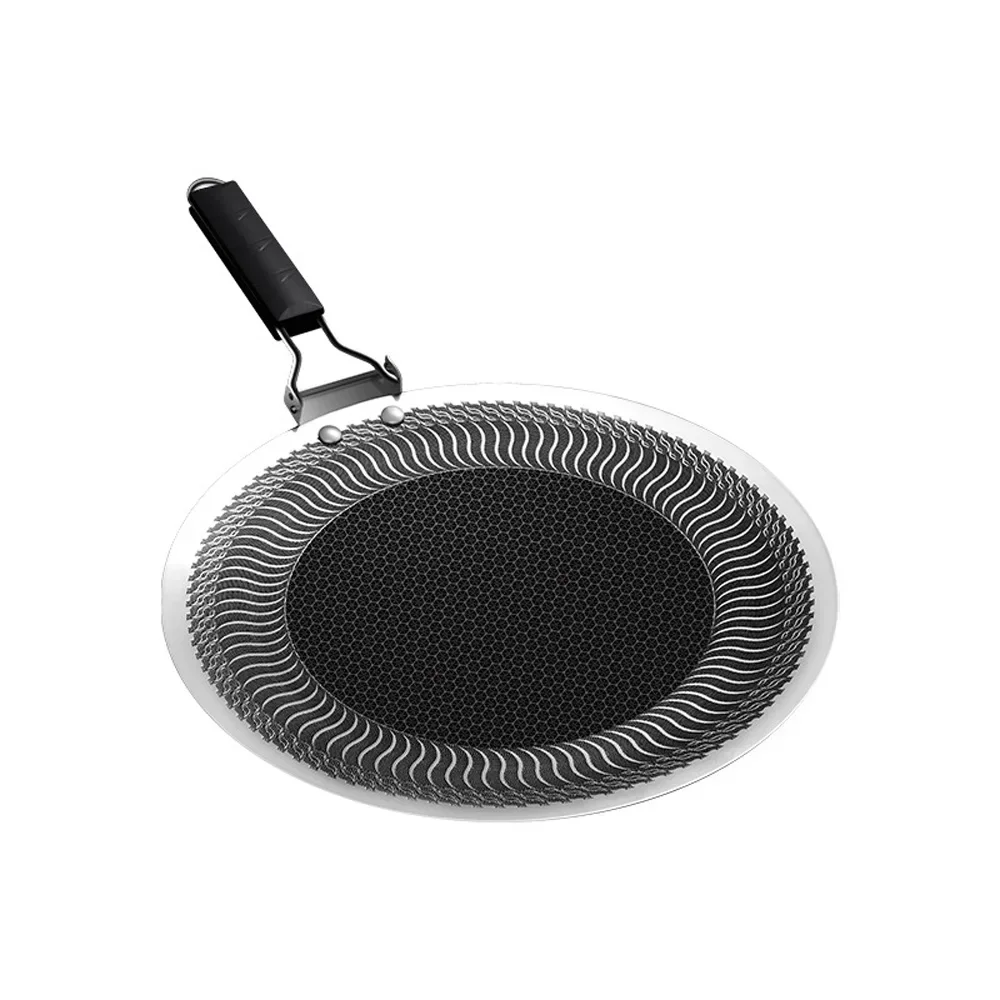 Outdoor Barbecue Round Non-Stick Barbecue Plate Outdoor Travel Camping Frying Pan Barbecue Accessories