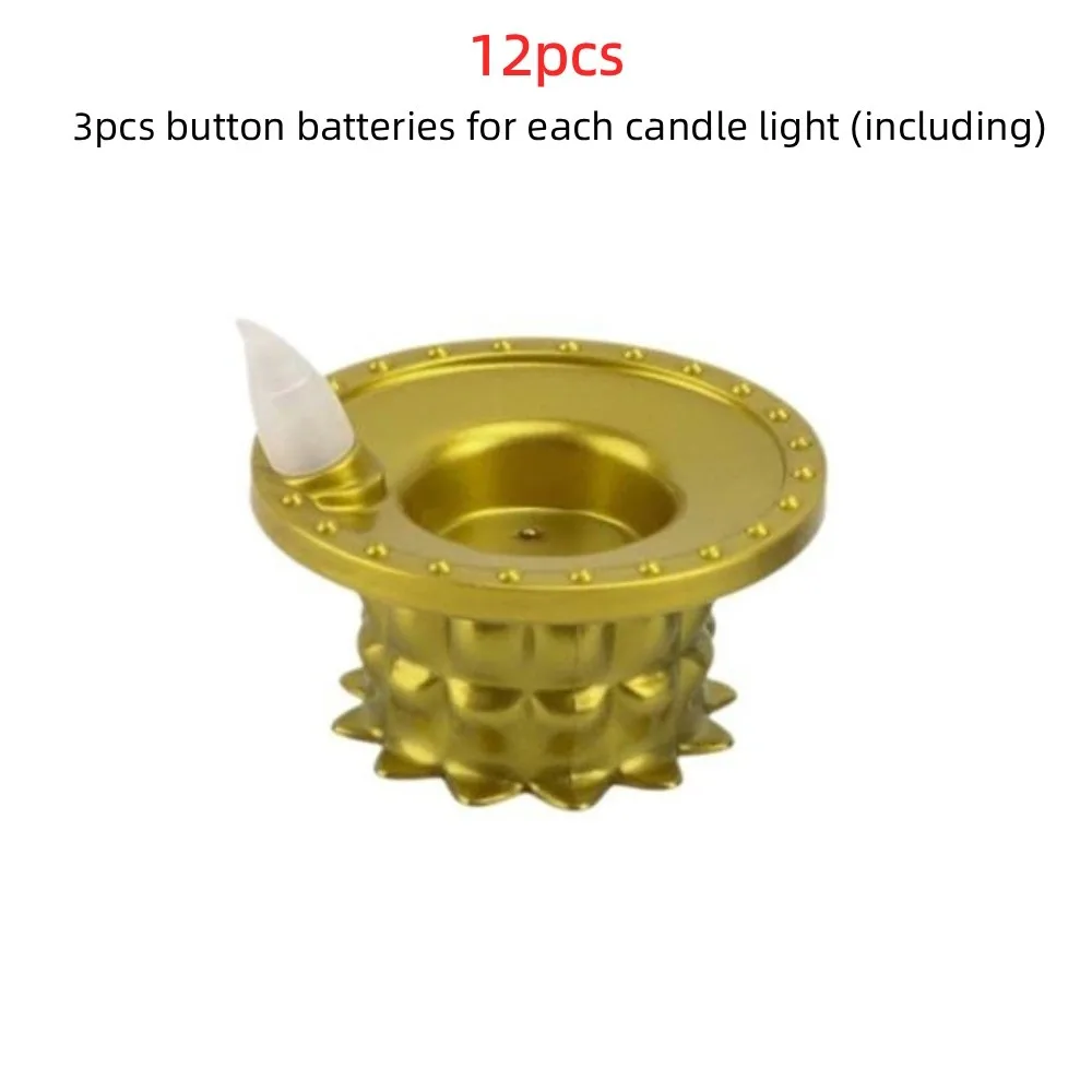 Rainproof Diwali LED Candle Lamp Waterproof Water Sensor LED Flameless Floating Lanterns Long-last Lighting Decorative