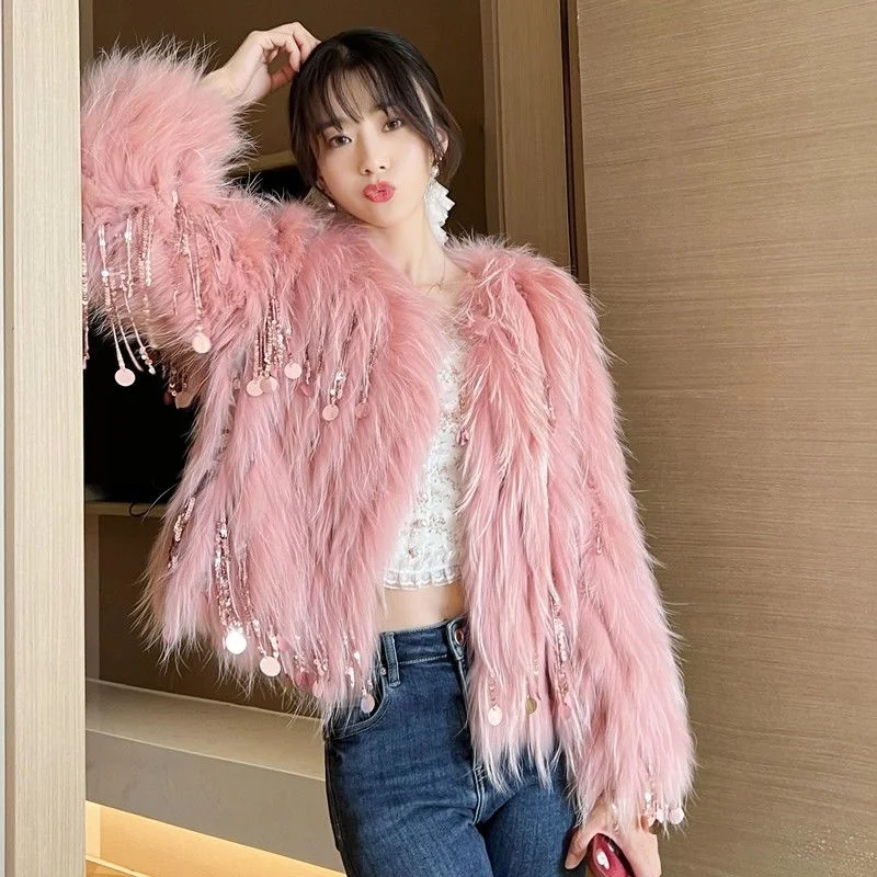 

2023Autumn And Winter New Fashionable and Versatile Medium to Long Length Imitation Fur Coat for Women