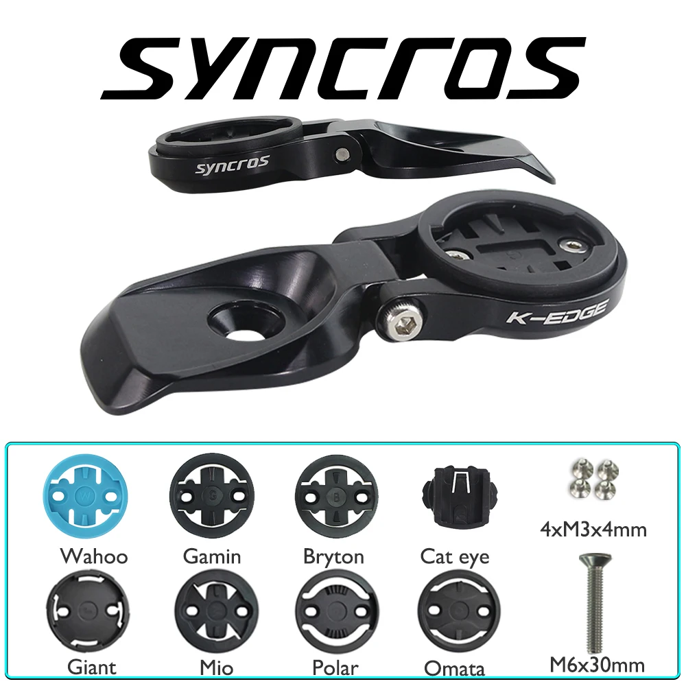 SYNCROS Fraser iC Top Cap Computer Mount Bicycle Computer Bracket 33g Suitable for Mountain Bikes Adjustable Bicycle Acces
