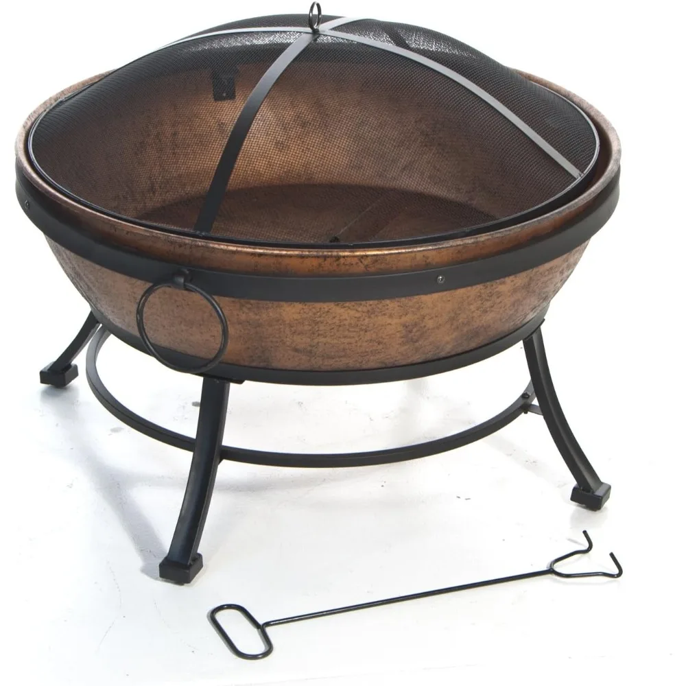

Avondale Steel Fire Bowl by Kay Home Durable Outdoor Fire Pit