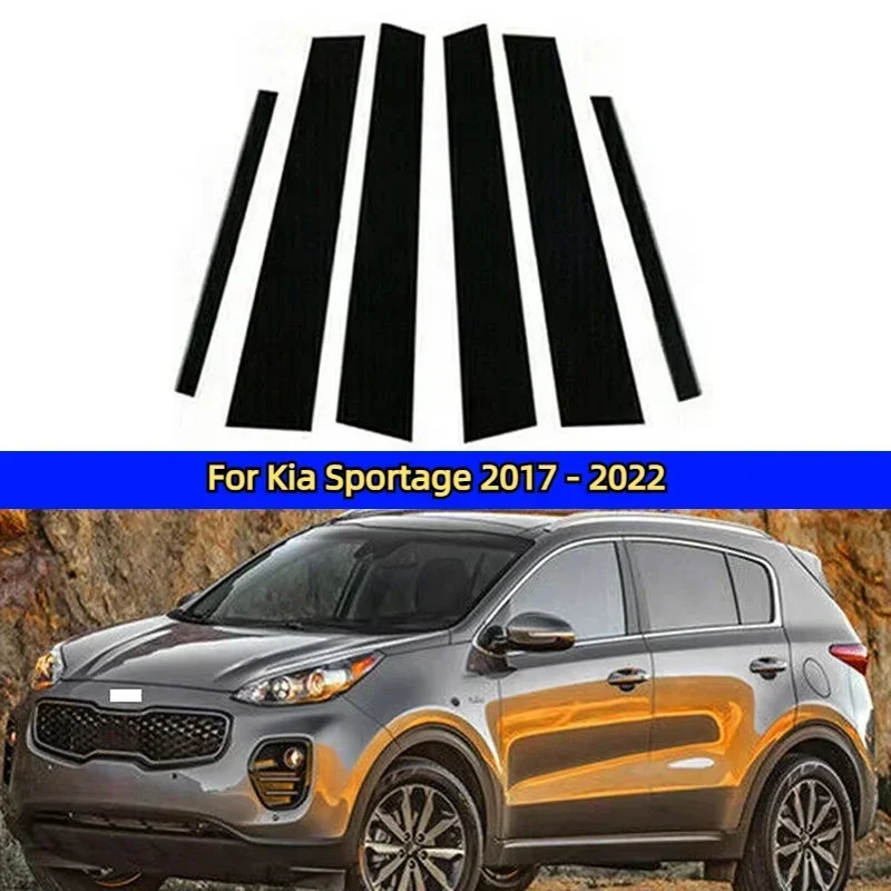 

Glossy Piano Black Car Door Window Center Middle Column B C Pillar Post For Kia Sorento MQ4 Sorento XM Sportage SL Kia Sportage