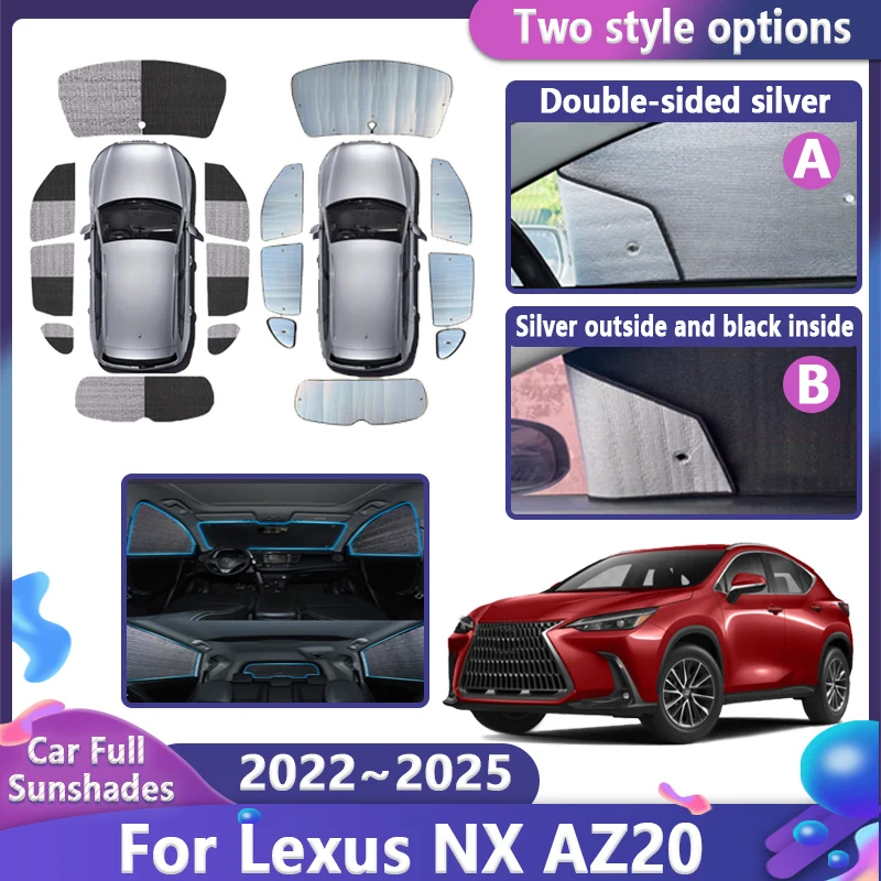 

Car Full Sunshade For Lexus NX 350h AZ20 MK2 2022~2025 2023 2024 Cover Windshield Shade Protection Cover Tools Auto Accessories