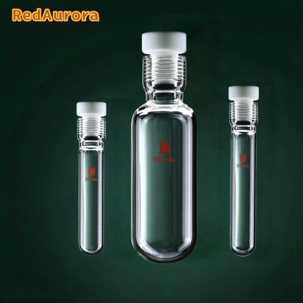 Thick Walled Pressure Resistant Bottle, Pressure Vessel, Heavy Wall, PTFE Internal Thread Plug, P16-SYNTHWARE