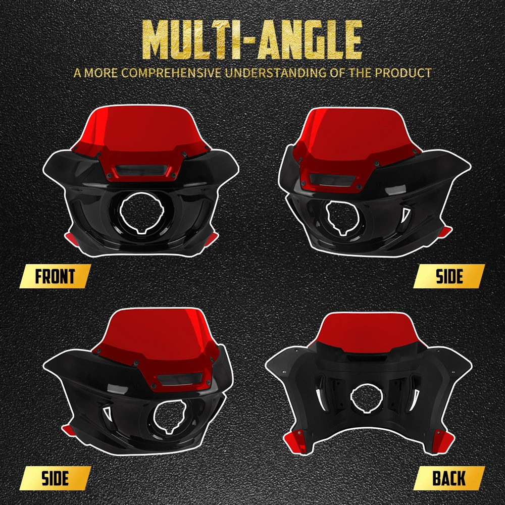 Motorcycle Headlight Fairing Cover Mounting Kit Front Windscreen Windshield For Harley Dyna 06-17 Fat Bob Super Wide Glide FXDL