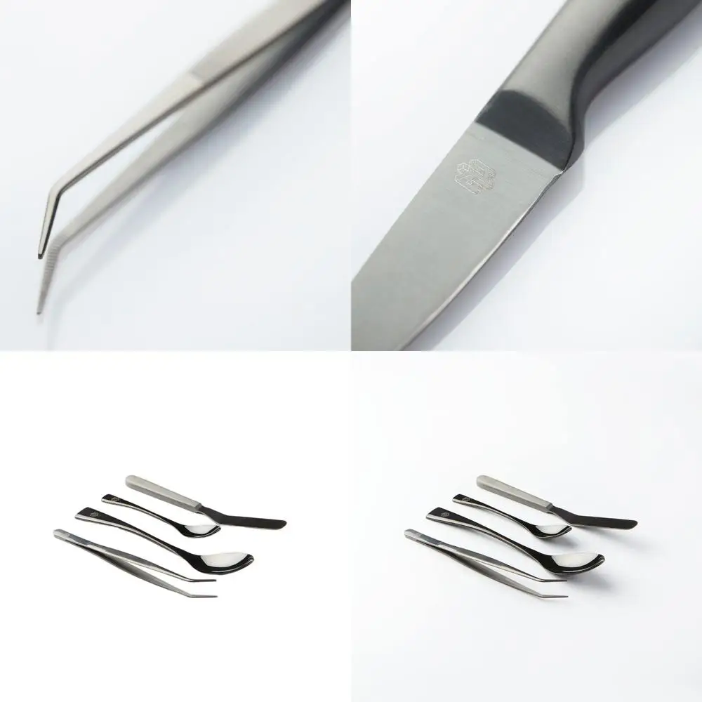 

Frank Haasnoot's 4-Piece Black Kitchen Utensil Set: Culinary Tools for Food Styling and Cooking