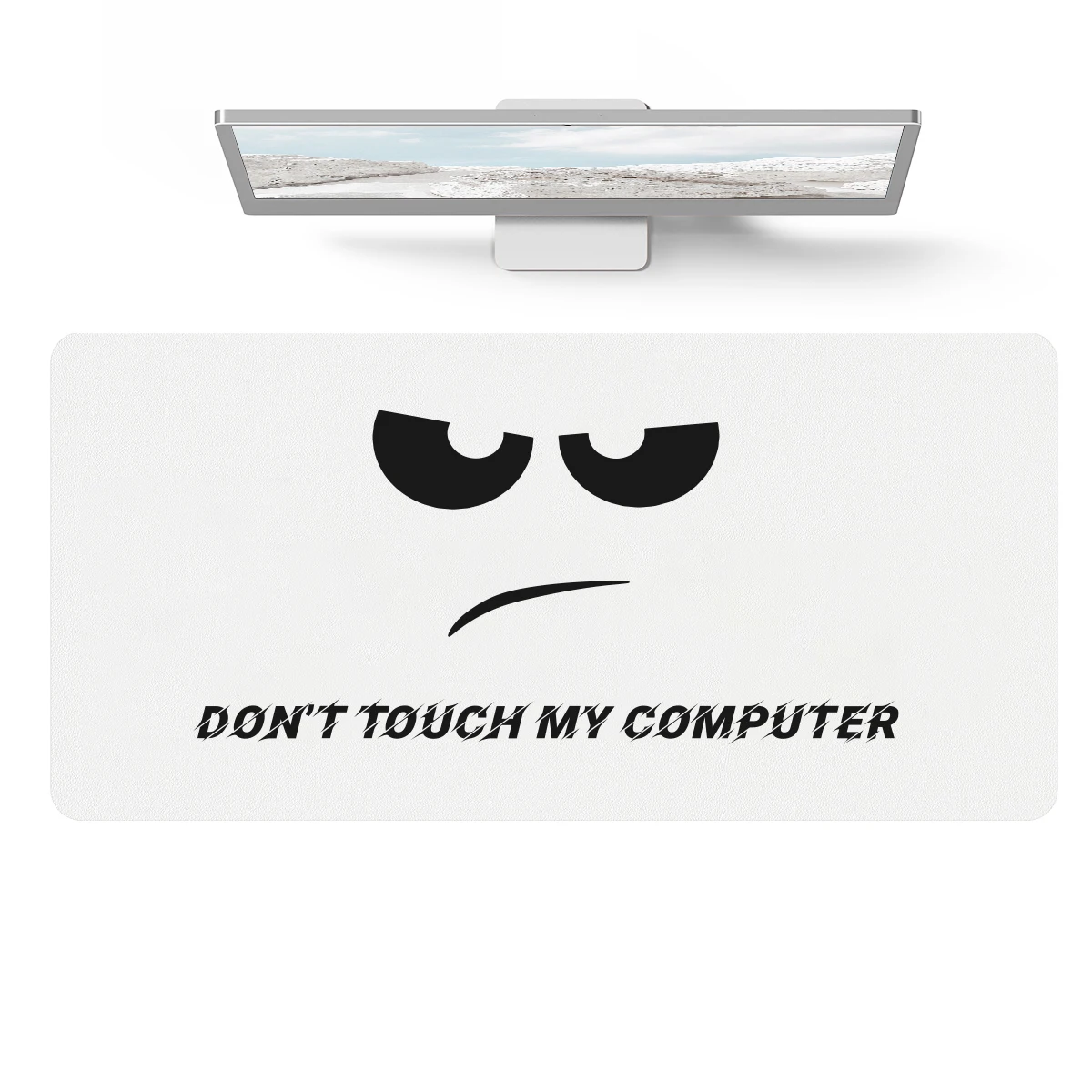 

PU Leather Desk Pad, Cute Desk Matt for Desktop, Waterproof keyboard Mat, Computer Mat Mouse Pad for Office Work/Home