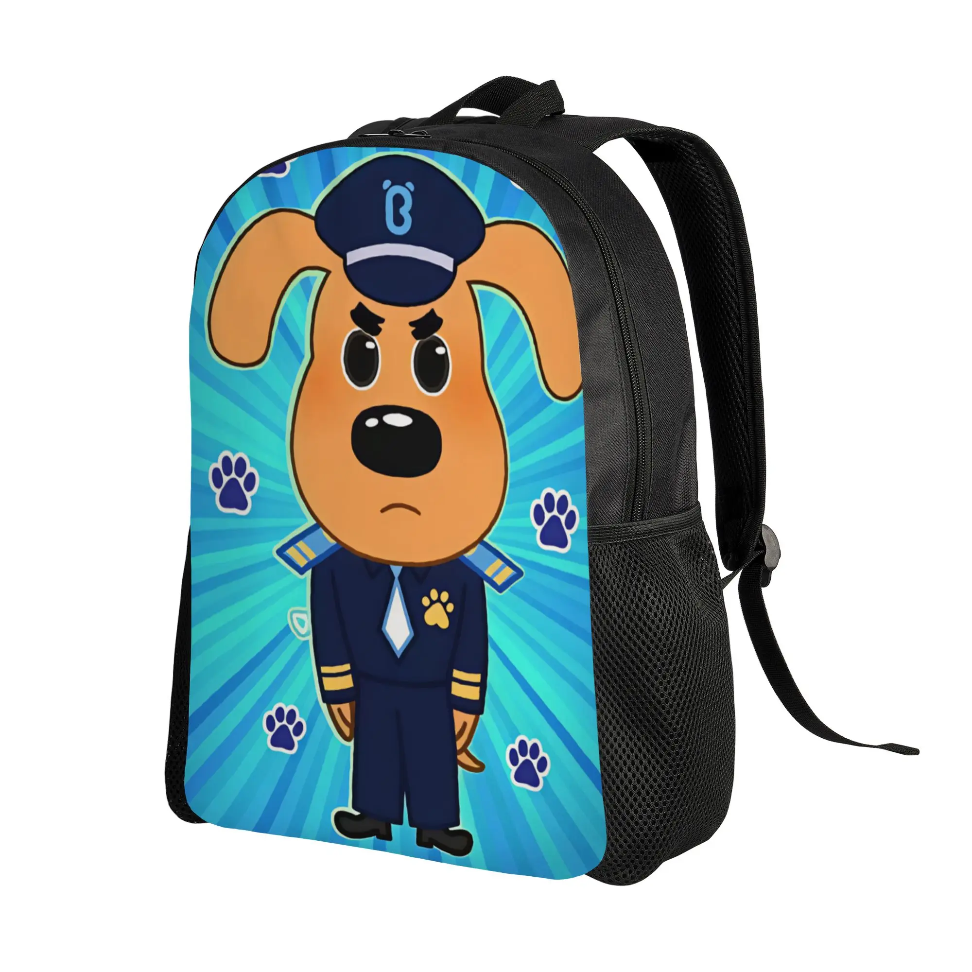 Sheriff Labrador  Backpack  Outdoor Style Backpacks Male Design Large School Bags Kawaii Rucksack