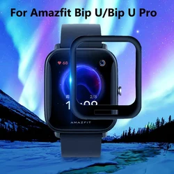 1-3PCS Screen Protector Film For Amazfit Bip U 3D Curved Soft Edge Protective Film For Amazfit Bip U Pro SmartWatch TPU Film