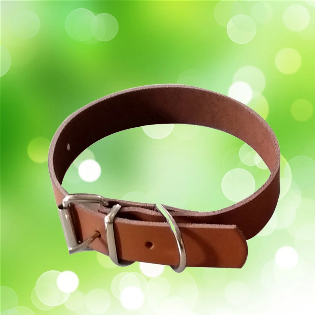 

Luxury Plain Cow Pet Dog Collar Size M Adjustable Puppy Collar for Small Medium Dogs Wear-Resistant Cow Collars