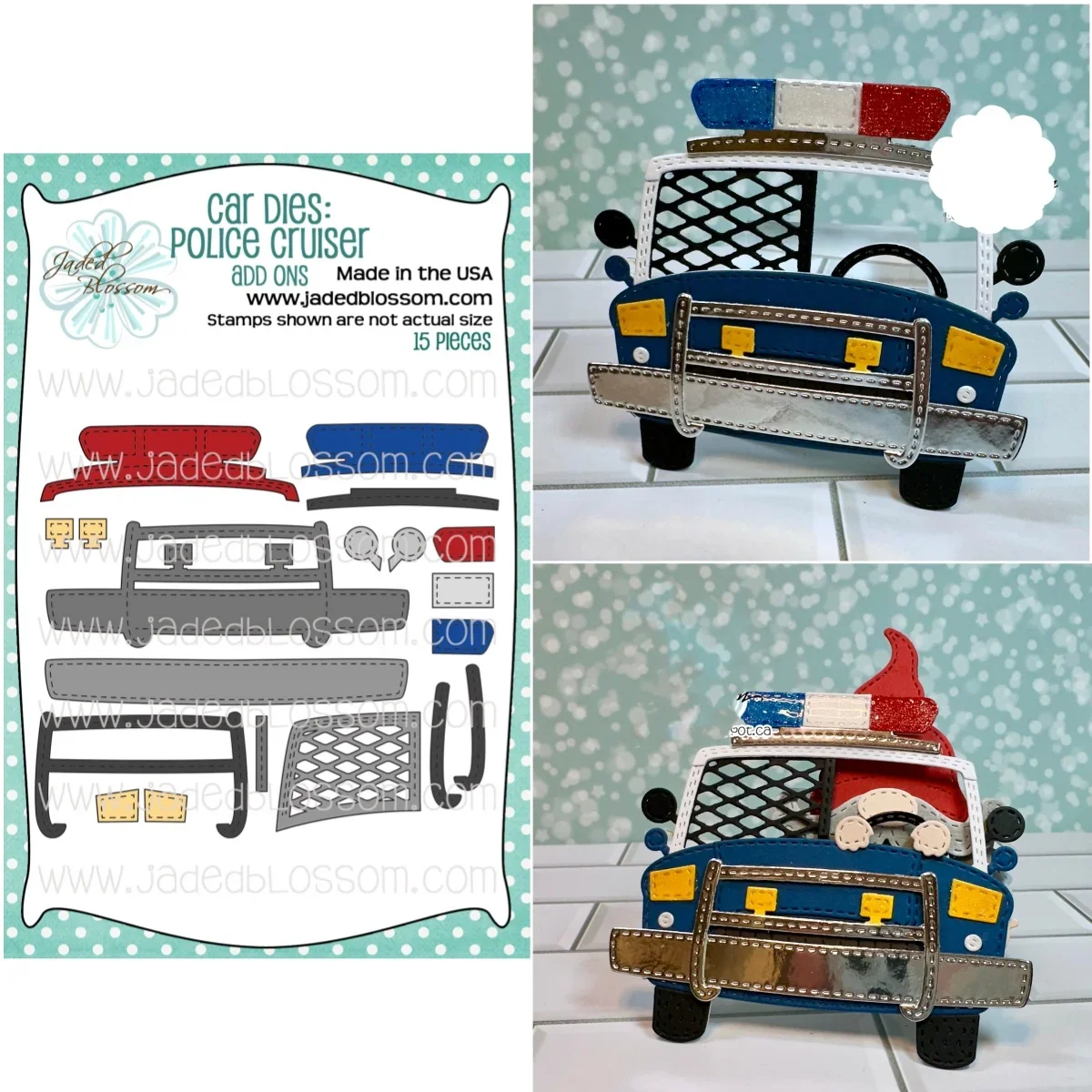 

Police Car Herd Metal Cutting Dies For DIY Scrapbook Craft Decoration Embossing Template Supplies Greeting Card Handmade 2024