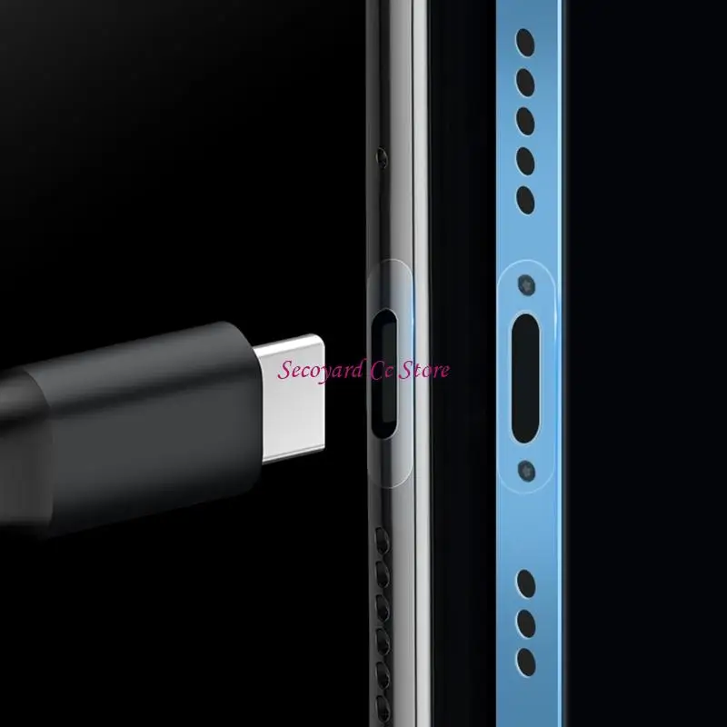N3UC Cell Phone Charging Port Protector Film for Type-C Smartphones Charging Port Protective Sticker 10 Pcs