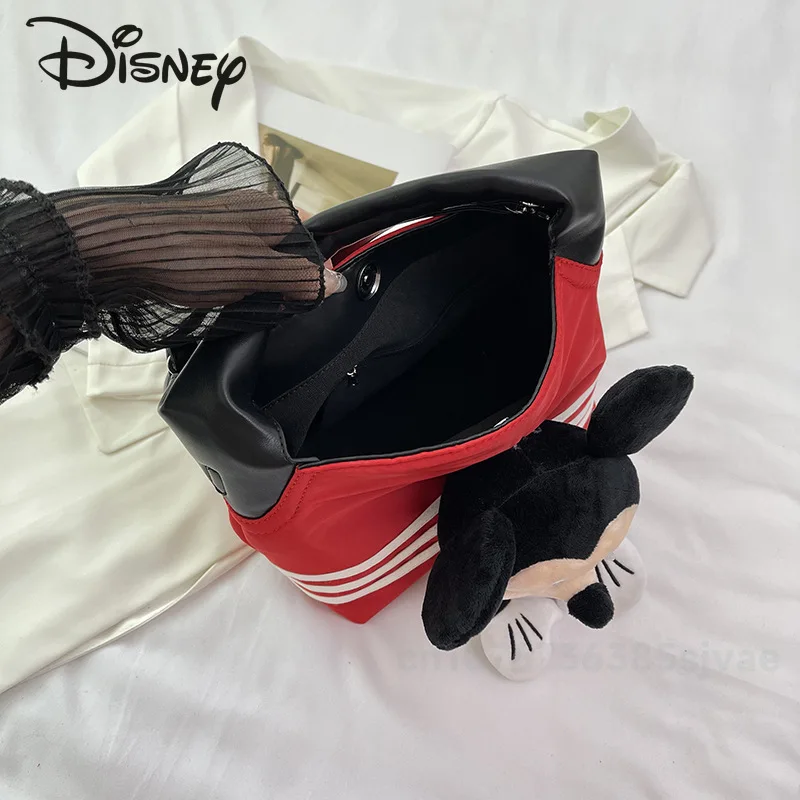 Disney-Bolso de mano de Mickey para mujer, bandolera de gran capacidad, a la moda, 2024