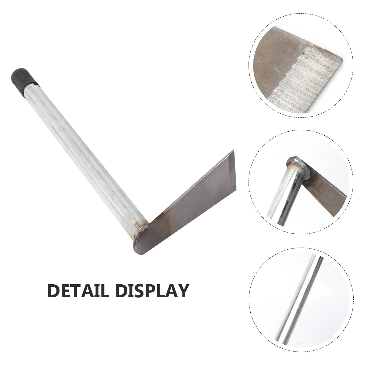 

2pcs Stainless Hoe Garden Handheld Durable Thick Steel Tube Handle Anti-Rust Ergonomic Weeding Tool for Balcony Gardening Small