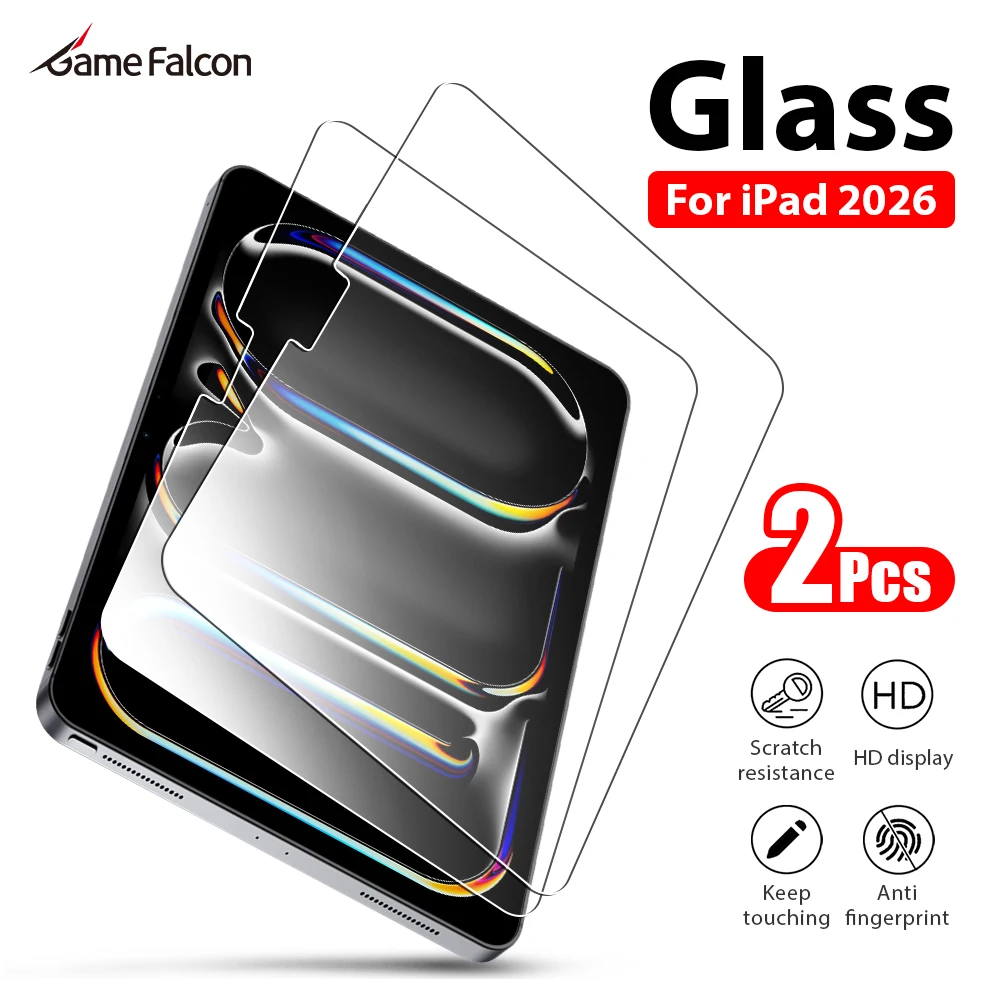 

Tempered Glass For iPad 11th A16 Pro 13 M5 12.9 Screen Protector For Ipad Air 11 M4 M3 M2 5 4 10 9 9th 10th Generation 2026 Film