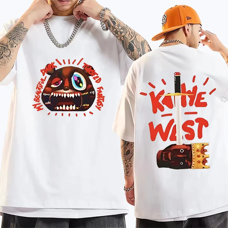 Limited Kanye West Graduation Bear Retro T Shirt Men Women Fashion High Quality  Hip Hop vintage Cotton Short Sleeve Tee shirt