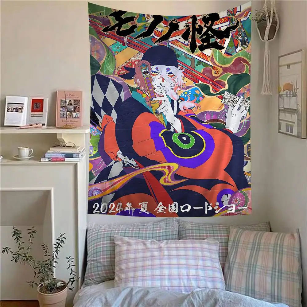 Ukiyo-e anime Mononoke Kusuriuri Printed Large Wall Tapestry Cheap Hippie Wall Hanging Bohemian Wall Tapestries Mandala Home
