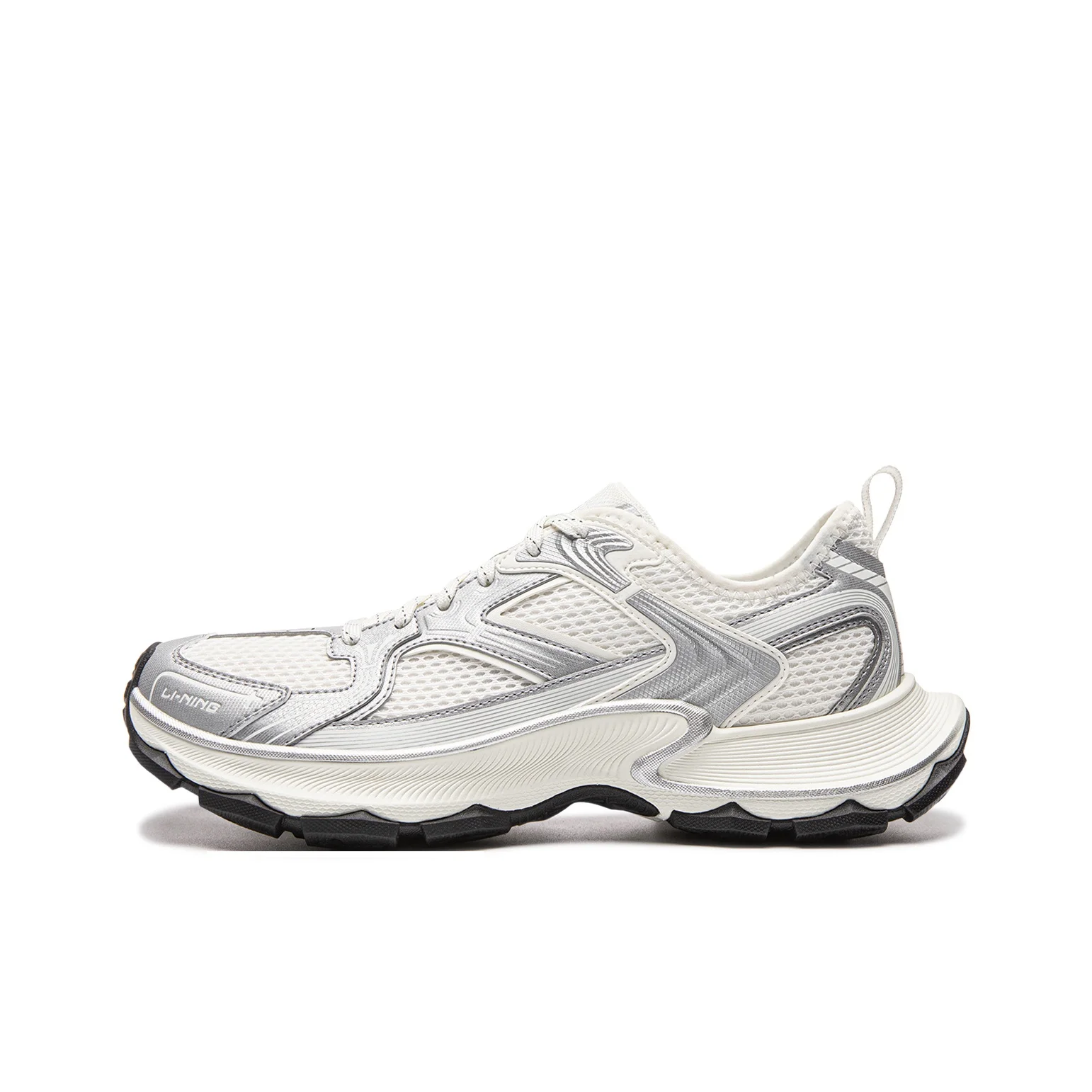 Li Ning Low top Chunky Sneakers Men's White Silver AGCW055-4