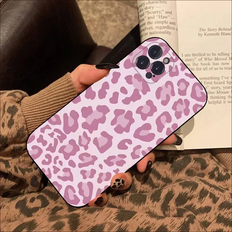 Leopard Print Phone Case For iPhone 8 7 6 6S Plus X SE 2020 XR XS 14 11 12 13 Mini Pro Max Mobile Case