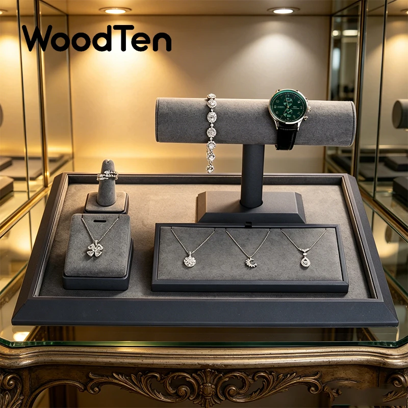 Jewelry Stand Watches - Espositore per gioielli WoodTen in pelle