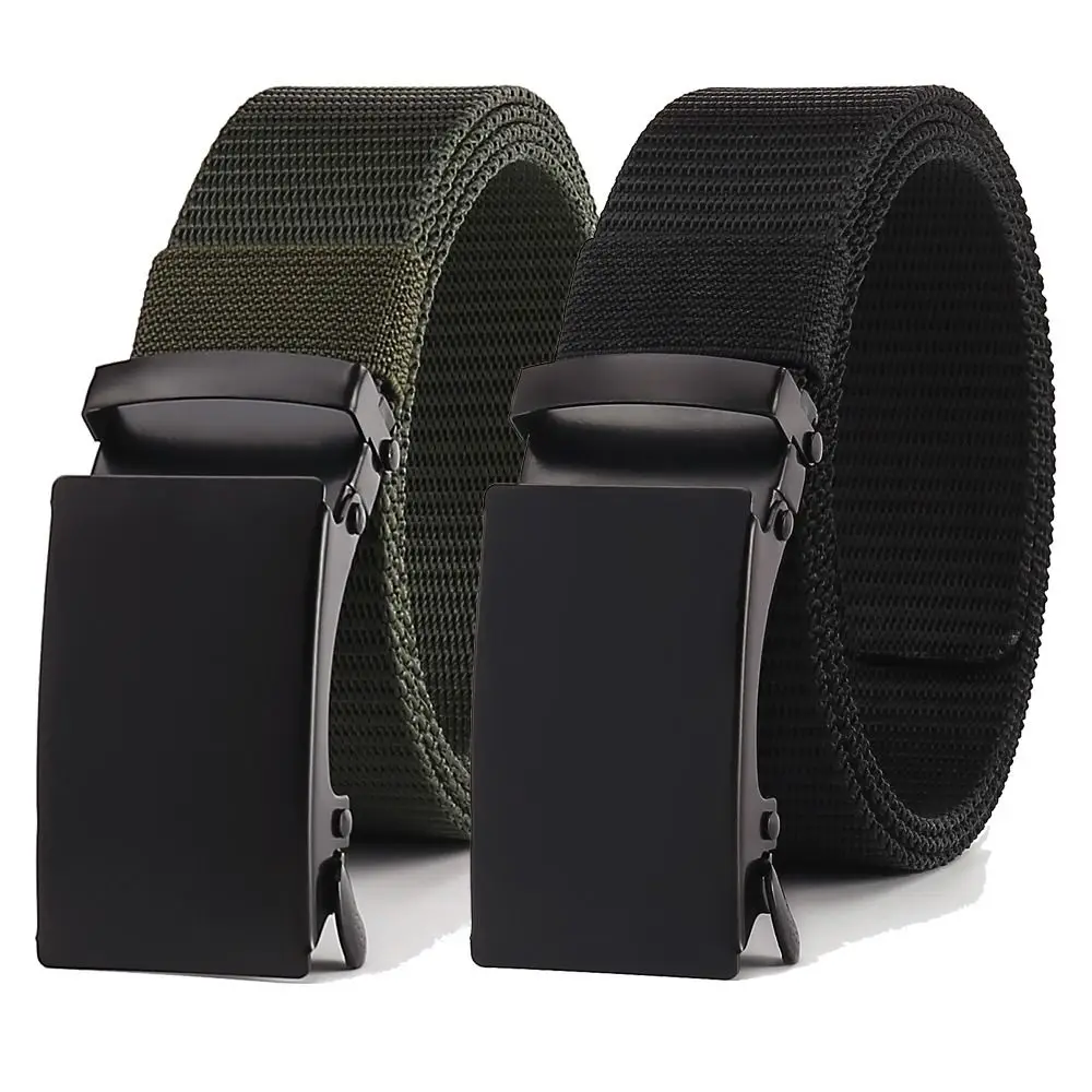 

Fashion Business Nylon Braided Belt Luxury Brand Design Vintage Weave Waist Band Leisure Casual Automatic Buckle Waistband